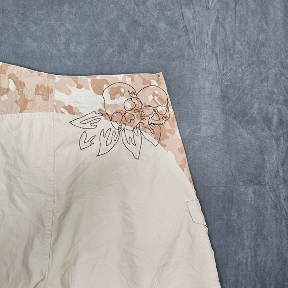 Vintage Billabong Board Shorts Men's 36" camo  Surf Embroidered Skull Reef A3-24 - Picture 4 of 5